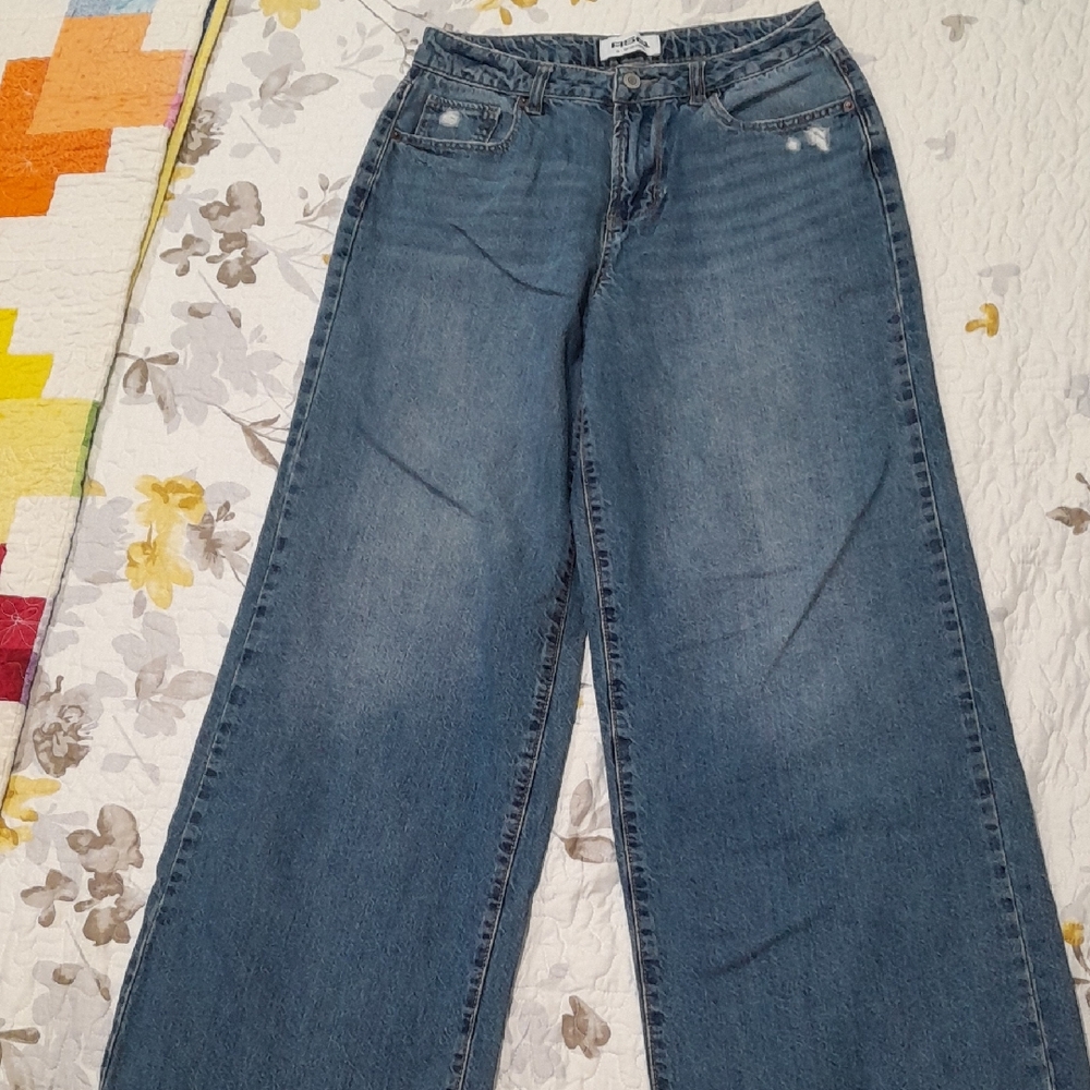 RSQ Denim Flare Jeans in Deep Blue